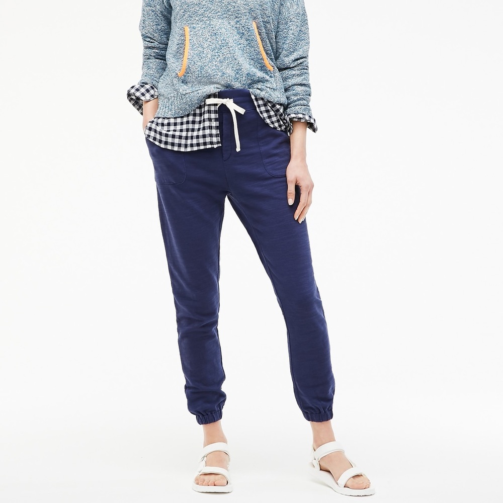 SALE! 💥J Crew Vintage Cotton Terry Joggers M Blue